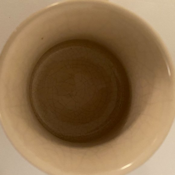 Keith Mug, 3 5/8 tall, crackle finish cream brown - Picture 3 of 4